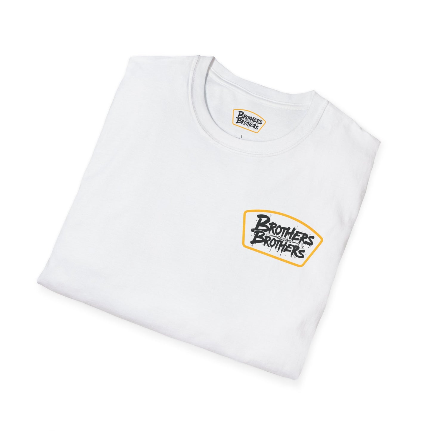 Brothers Serving Brothers Unisex Softstyle T-Shirt - Fun Graphic Tee for Sibling Bonds