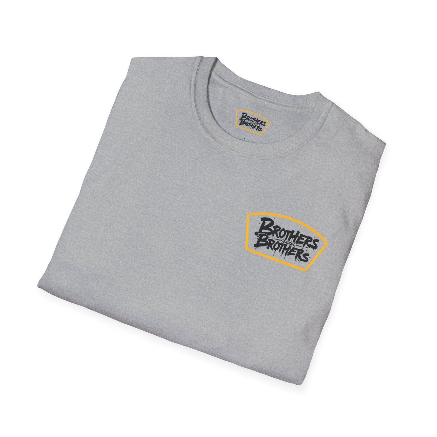 Brothers Serving Brothers Unisex Softstyle T-Shirt - Fun Graphic Tee for Sibling Bonds