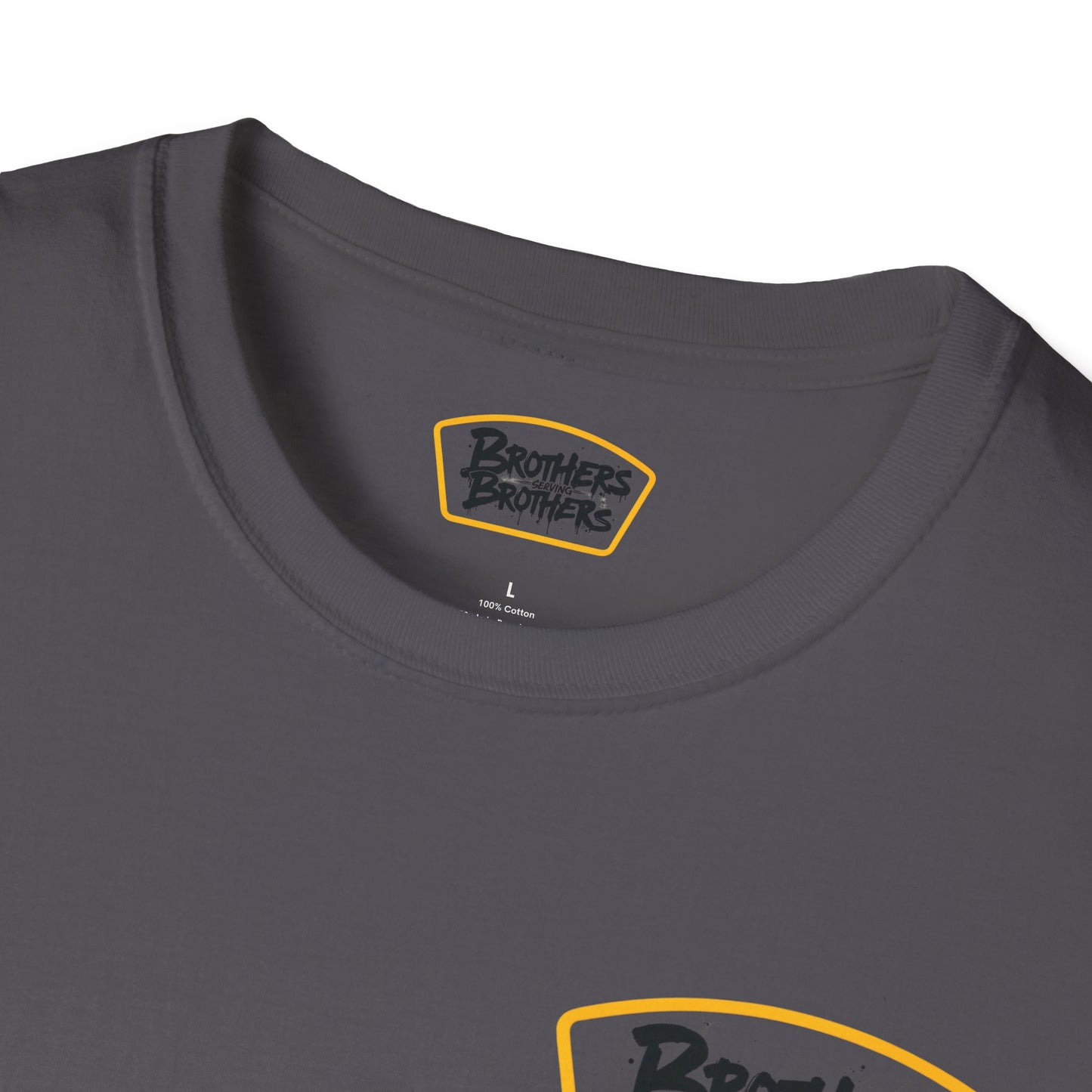 Brothers Serving Brothers Unisex Softstyle T-Shirt - Fun Graphic Tee for Sibling Bonds