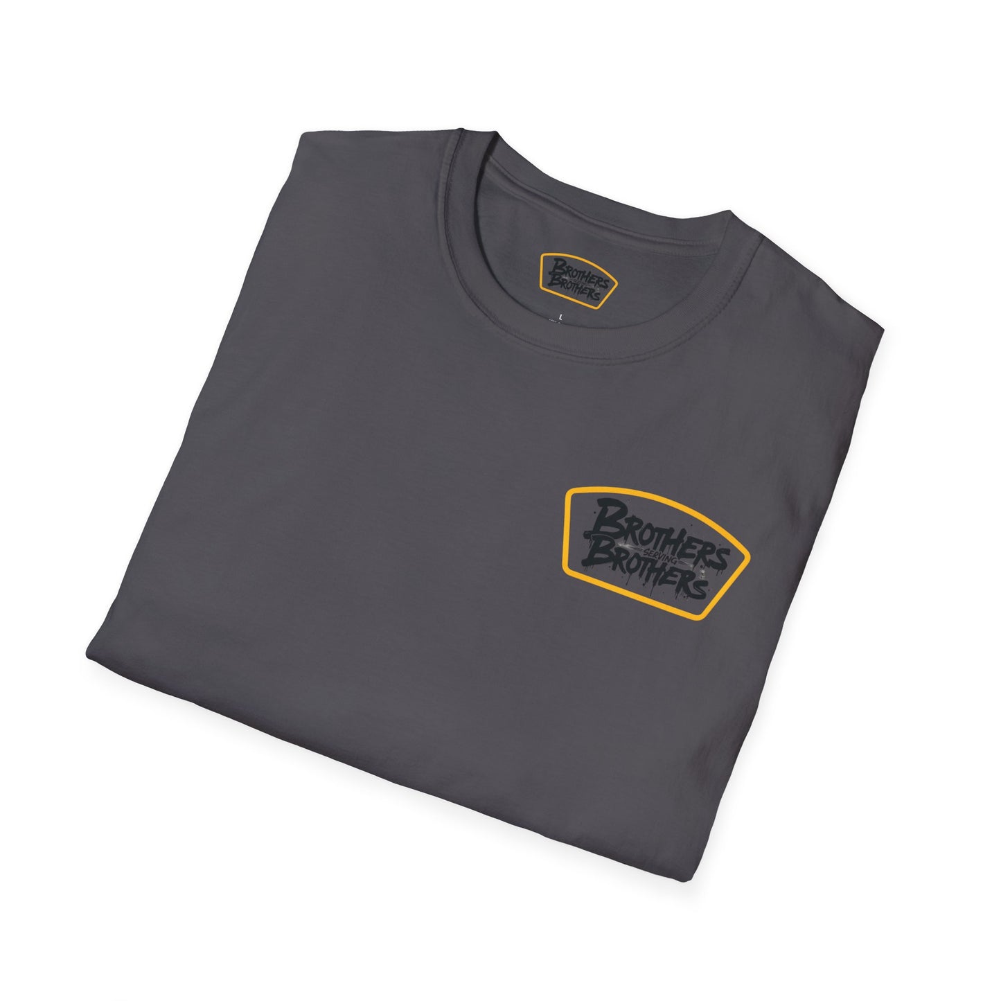 Brothers Serving Brothers Unisex Softstyle T-Shirt - Fun Graphic Tee for Sibling Bonds