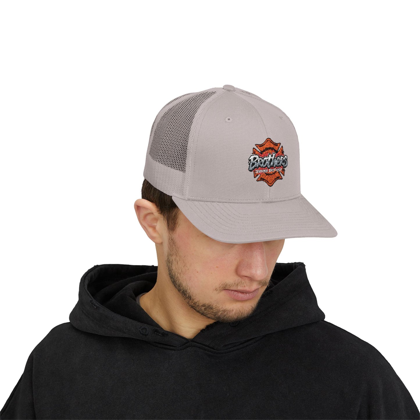 Brothers Serving Snapback Trucker Cap for Family and Friends