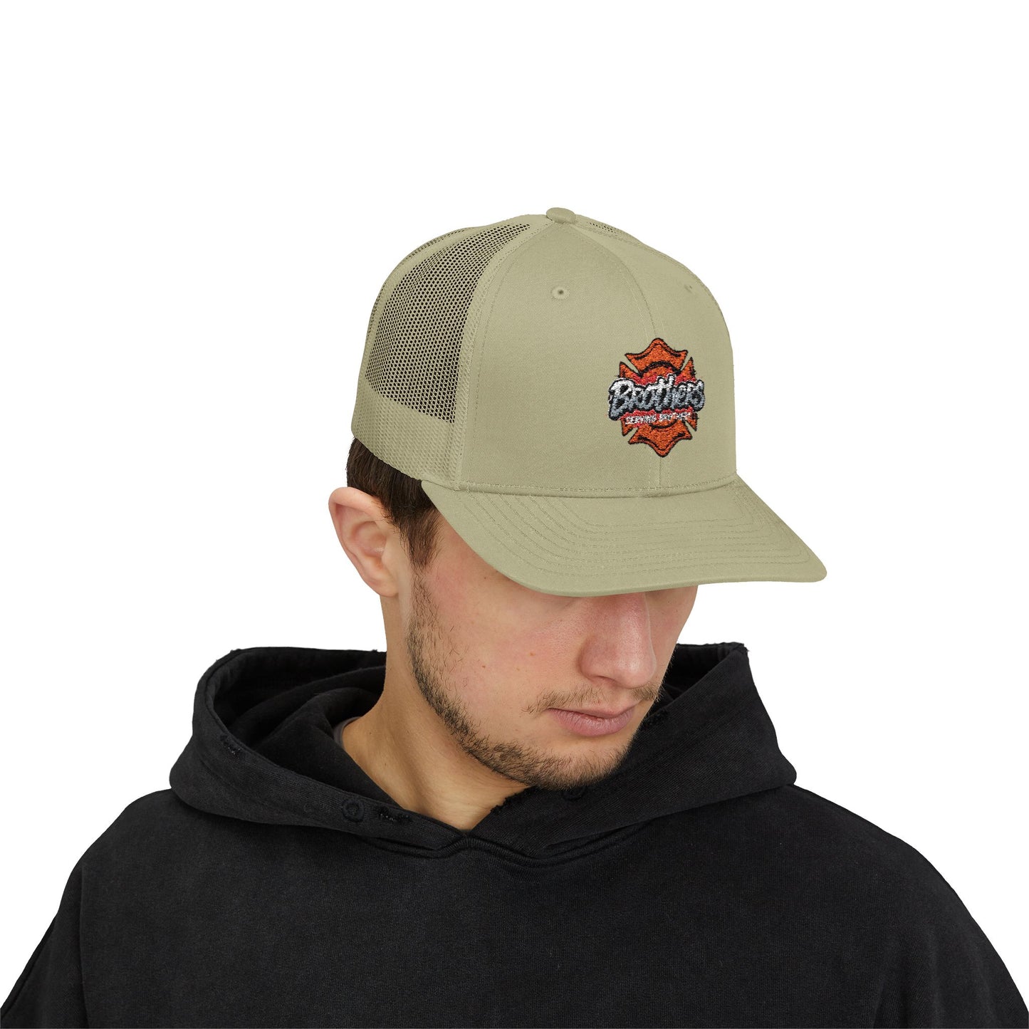 Brothers Serving Snapback Trucker Cap for Family and Friends