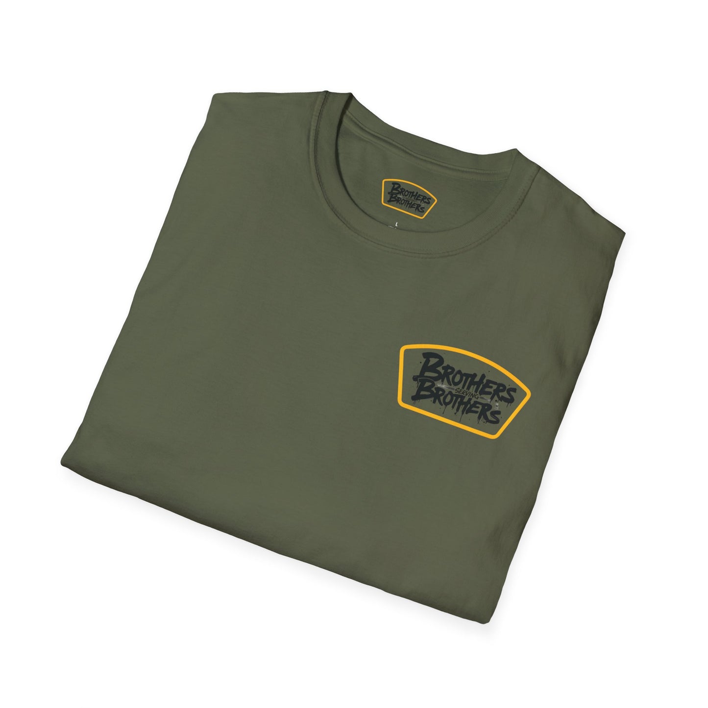 Brothers Serving Brothers Unisex Softstyle T-Shirt - Fun Graphic Tee for Sibling Bonds