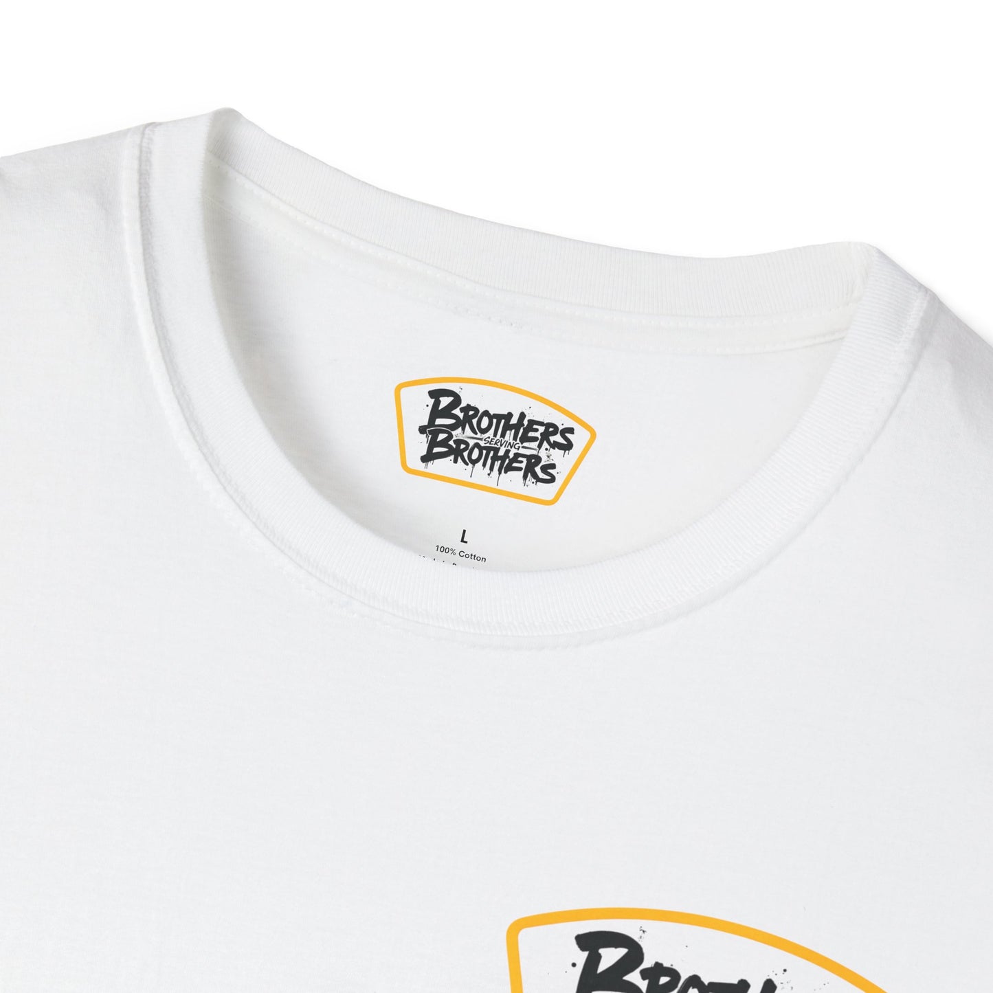 Brothers Serving Brothers Unisex Softstyle T-Shirt - Fun Graphic Tee for Sibling Bonds