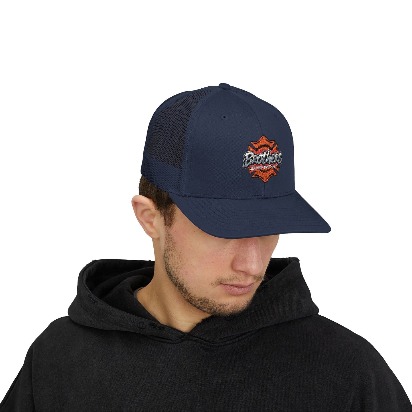 Brothers Serving Snapback Trucker Cap for Family and Friends