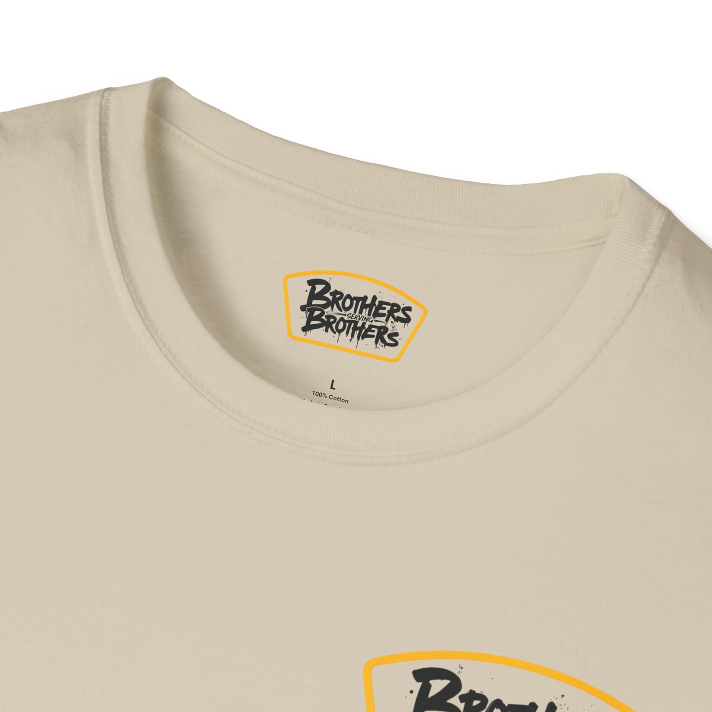 Brothers Serving Brothers Unisex Softstyle T-Shirt - Fun Graphic Tee for Sibling Bonds