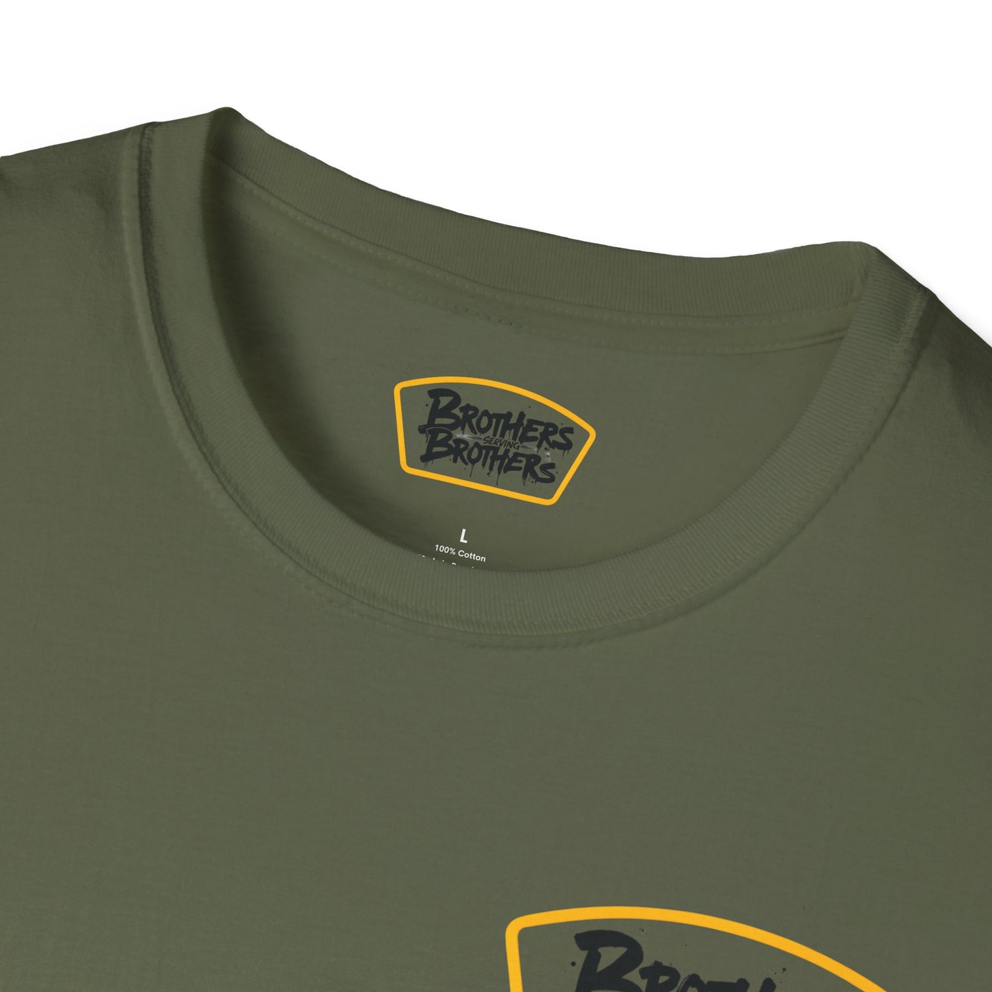 Brothers Serving Brothers Unisex Softstyle T-Shirt - Fun Graphic Tee for Sibling Bonds