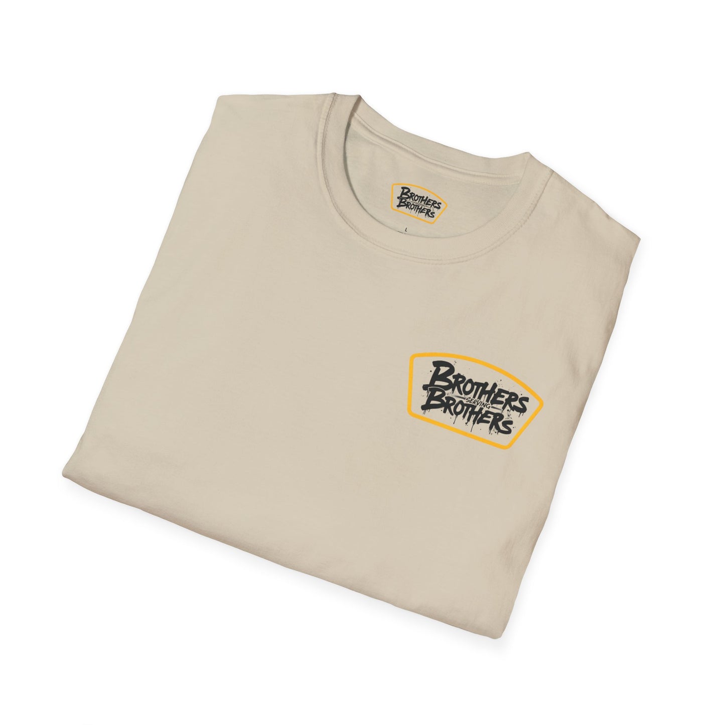 Brothers Serving Brothers Unisex Softstyle T-Shirt - Fun Graphic Tee for Sibling Bonds